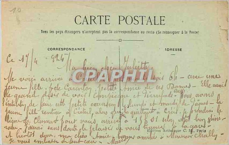 Old Postcard Creteil Barques