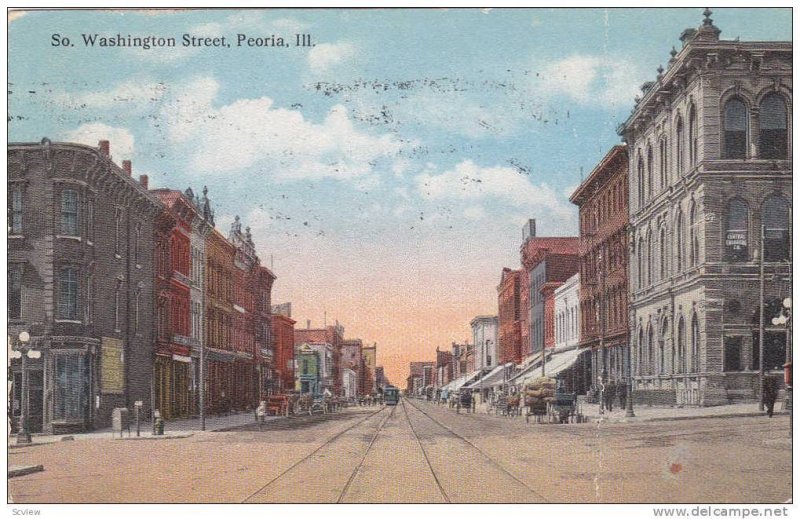 View of South Washington Street, Peoria, Illinois,00-10s