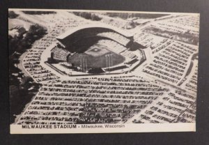 Mint USA Postcard Baseball Milwaukee Stadium Wisconsin RPPC