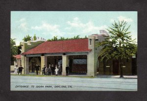 CA Entrance to Idora Park Oakland California Postcard