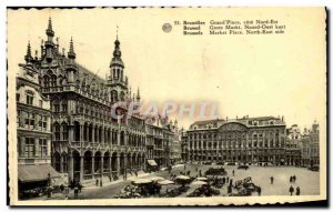 Old Postcard Brussels Grand & # 39Place North East coast