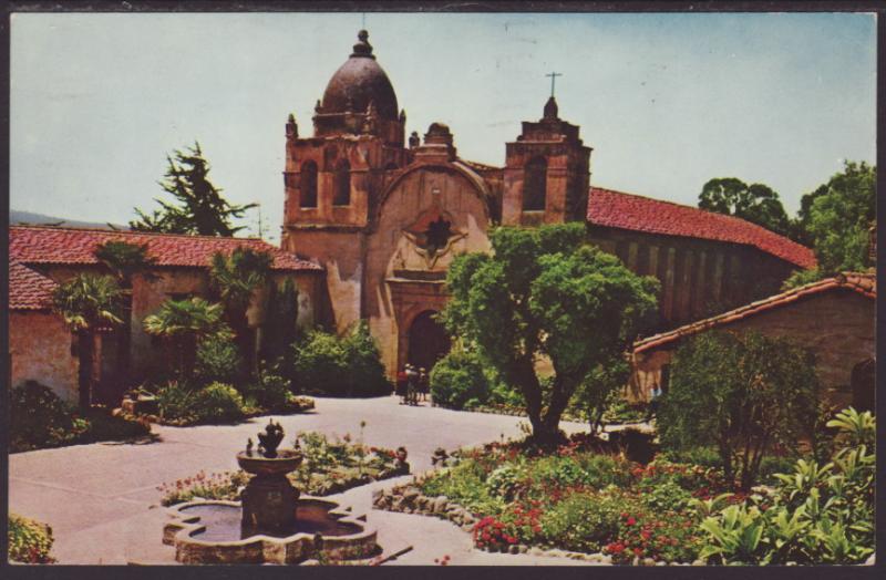 Mission San Carlos Borromeo,Carmel,CA Postcard BIN