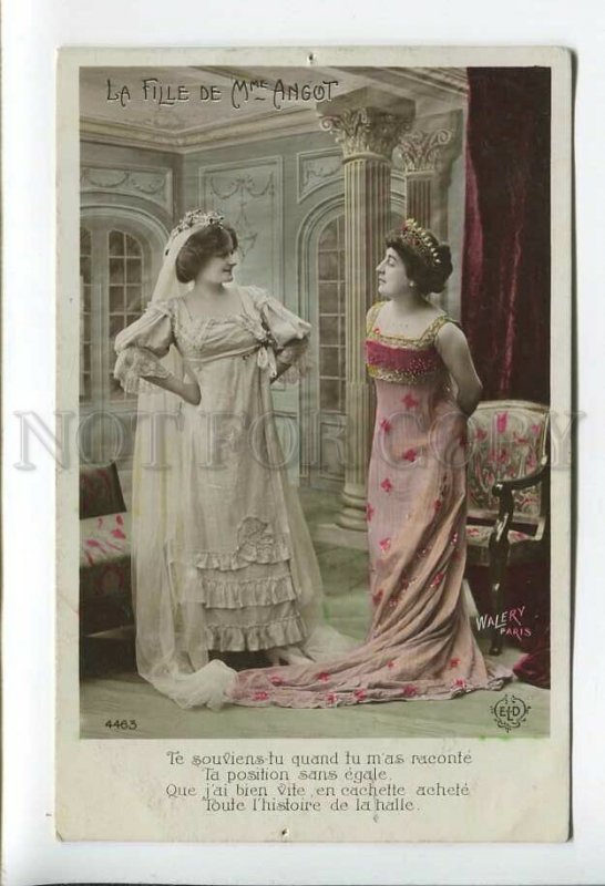 3177319 Lecocq OPERA La Fille de Mme ANGOT Wedding OLD PHOTO