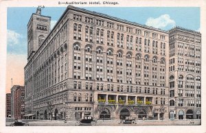 Auditorium Hotel, Chicago, Early Postcard, Unused