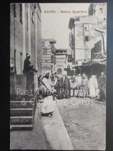 Egypt: Cairo, Native Quarters, Old Postcard