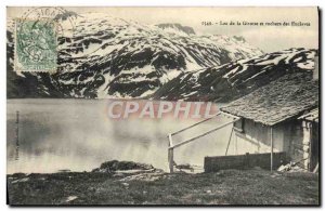 Old Postcard Lake Girotte and rocks Enclaves