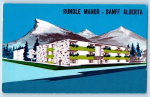 Banff Alberta Canada Postcard Rundle Manor c1950's Vintage Unposted