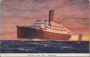 Postcard Ship Anchor Line TSS Tuscania