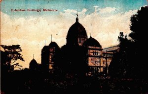 EXHIBITION BUILDING MELBOURNE  AUSTRALIA POSTCARD (c. 1910)