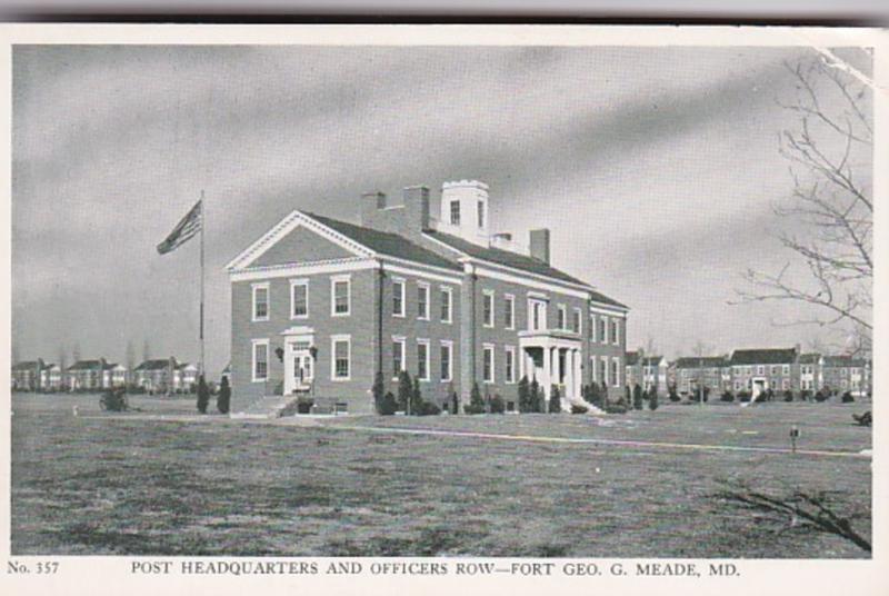 Maryland Fort George G Meade Post Headquarters and Officers Row