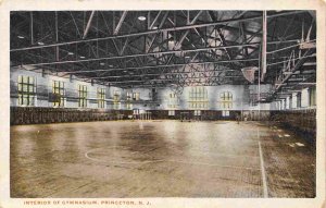 Gymnasium Interior Princeton New Jersey 1920s postcard