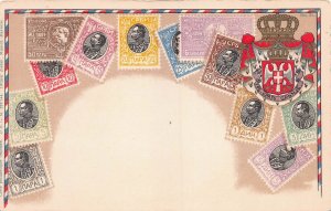 Serbia, Classic Stamp Images on Early Postcard, Published by Ottmar Zieher