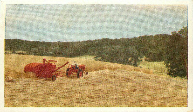 Allis Chalmers tractor farm agriculture Postcard Wisconsin 3703