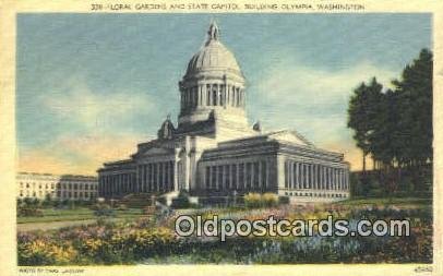 Olympia, Washington, WA State Capital USA 1948 corner wear postal used 1948