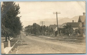 BOZEMAN MT THIRD AVENUE ANTIQUE REAL PHOTO POSTCARD RPPC