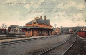 Arlington Massachusetts Train Station Vintage Postcard AA23641