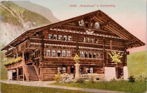 Ruedihaus in Kandersteg Switzerland Unused Photoglob Postcard G70