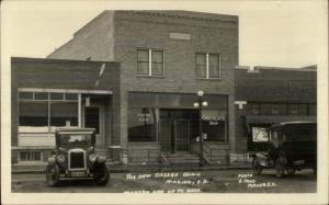 Marion SD Tieszen Clinic Chocolate Shop Old Cars c1920 Real Photo Postcard