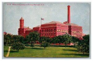 Vintage 1910's Postcard Panoramic View Bureau Printing & Engraving Washington DC
