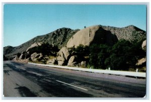 View Of Street Rocks Trees Texas Canyon Arizona Vintage Unposted Postcard