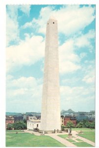 Bunker Hill Monument, Charlestown, Massachusetts, Vintage Chrome Postcard