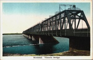 Canada Montreal Victoria Bridge Vintage Postcard C074