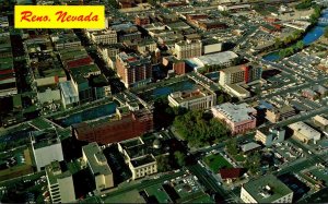 Nevada Reno Downtown Aerial View