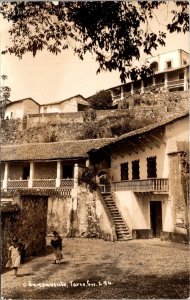 Mexico Taxco Town Scene Real Photo