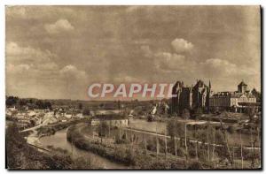 Old Postcard L & # 39Abbaye Saint Pierre De Solesmes and the valley of the Sa...
