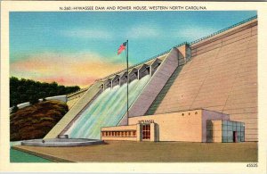 Postcard DAM SCENE Cherokee North Carolina NC AL1296