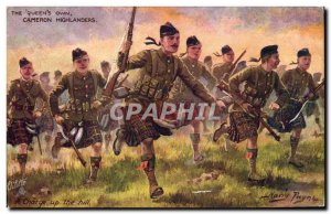 Old Postcard Militaria The Queen's own Cameron Highlanders