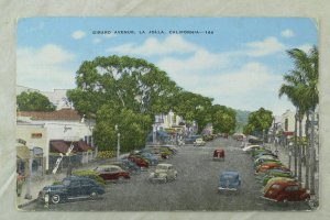 1940's Girard Avenue, La Jolla, Calif. Postcard F101