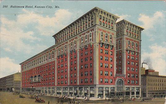 Missouri Kansas City Baltimore Hotel 1911