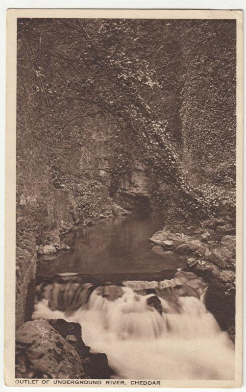 Somerset; Outlet Of Underground River, Cheddar PPC, c 1930's, By W Gough, Unused