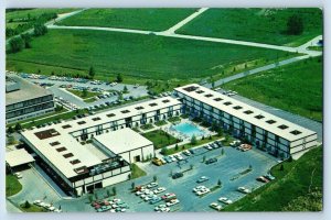 Omaha Nebraska NB Postcard Schimmel Indian Hills Inn Aerial View Building 1963