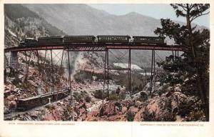 High Bridge Georgetown Loop Colorado 1904 Postcard Train by Detroit Photograph