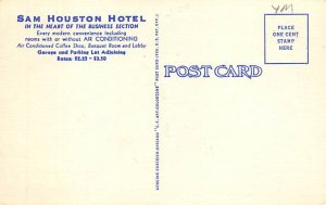 Sam Houston Hotel Postcard