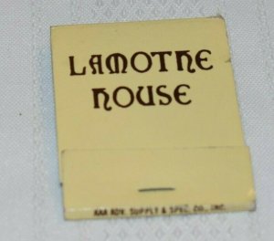 Lamothe House New Orleans Louisiana 20 Strike Matchbook