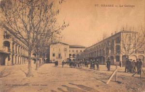 Grasse France College Campus Antique Postcard J48120