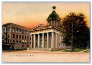 c1910's Court House Building Exterior Scene Auburn New York NY Antique Postcard 