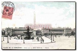 Postcard Old Paris Concorde Square