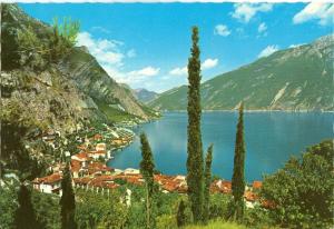 Italy, Lago di Garda, Limone, Panorama, 1983 used Postcard