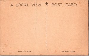 WATTS HIGH SCHOOL, BURLINGTON, N. J. Vintage Postcard Crease KC17