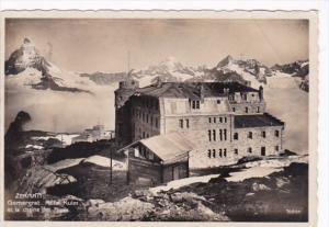 Switzerland Zermatt Gornergrat Hotel Kulm et la chaine des Alpes Photo