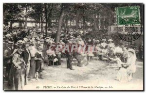 Vichy - A Corner Park - The Music of Time - Old Postcard