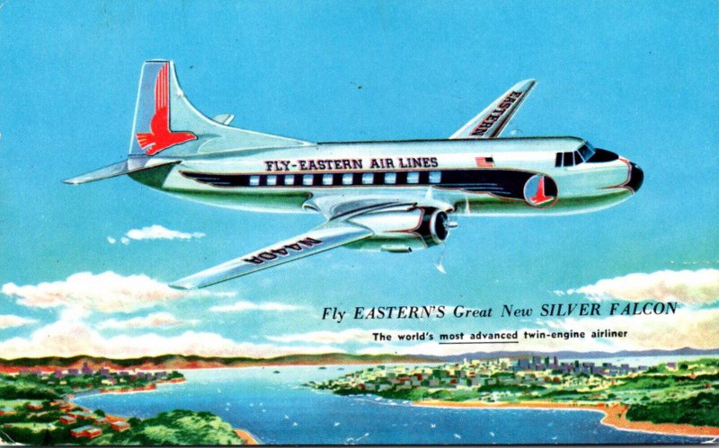 Airplane Eastern Air Lines Silver Falcon 1956
