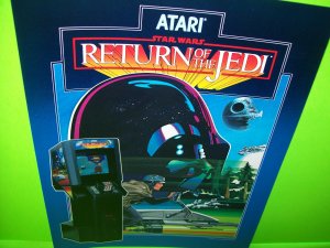 Return Of The Jedi Star Wars Arcade Flyer Original 1984 Video Game Art 8.5 x 11