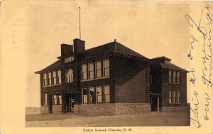 J15/ Clayton New Mexico Postcard c1910 Public School Building 226