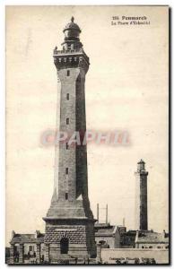 Old Postcard lighthouse & # 39Eckmuhl Penmarch