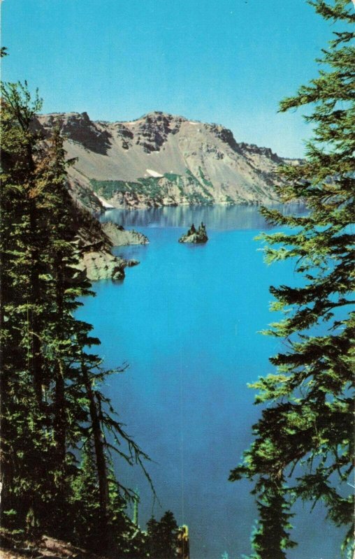 Postcard Phantom Ship Crater Lake Oregon